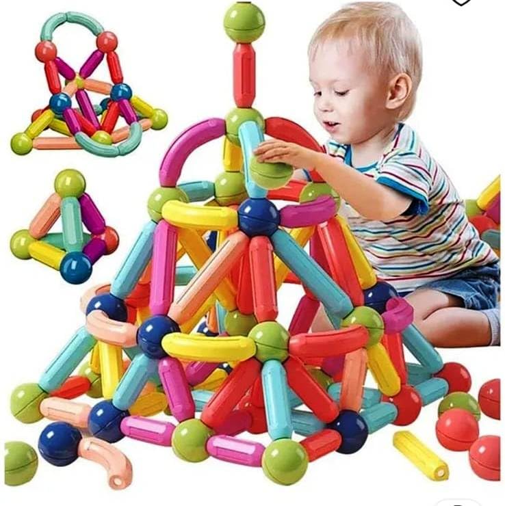 🧲🧸 Magnetic Sticks Building Blocks – 36 Pieces