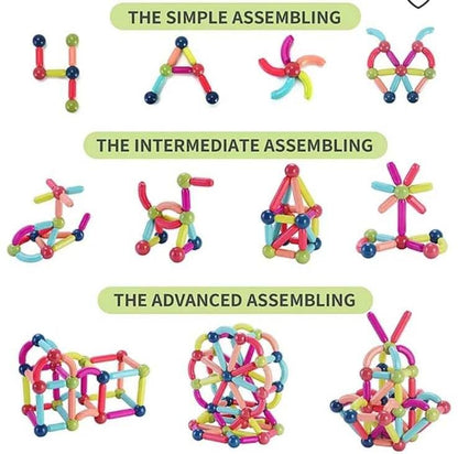 🧲🧸 Magnetic Sticks Building Blocks – 36 Pieces