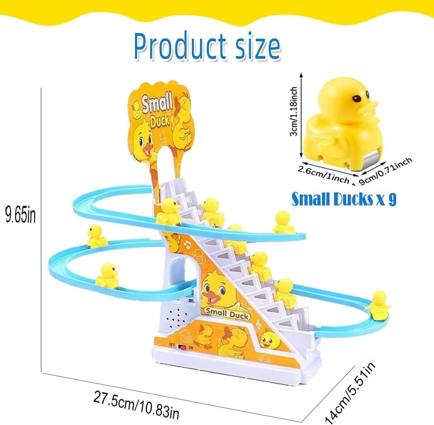 🦆🎶 Small Duck Climbing Stairs Toy