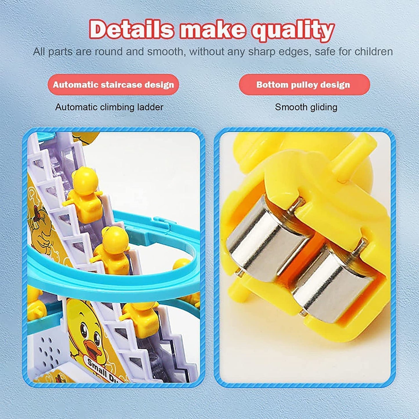 🦆🎶 Small Duck Climbing Stairs Toy