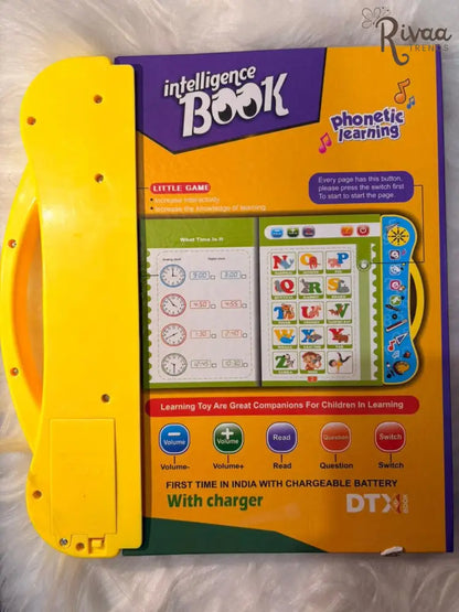 Intelligence Sound Book Learning Cards for Children, English Letters & Words Learning Book