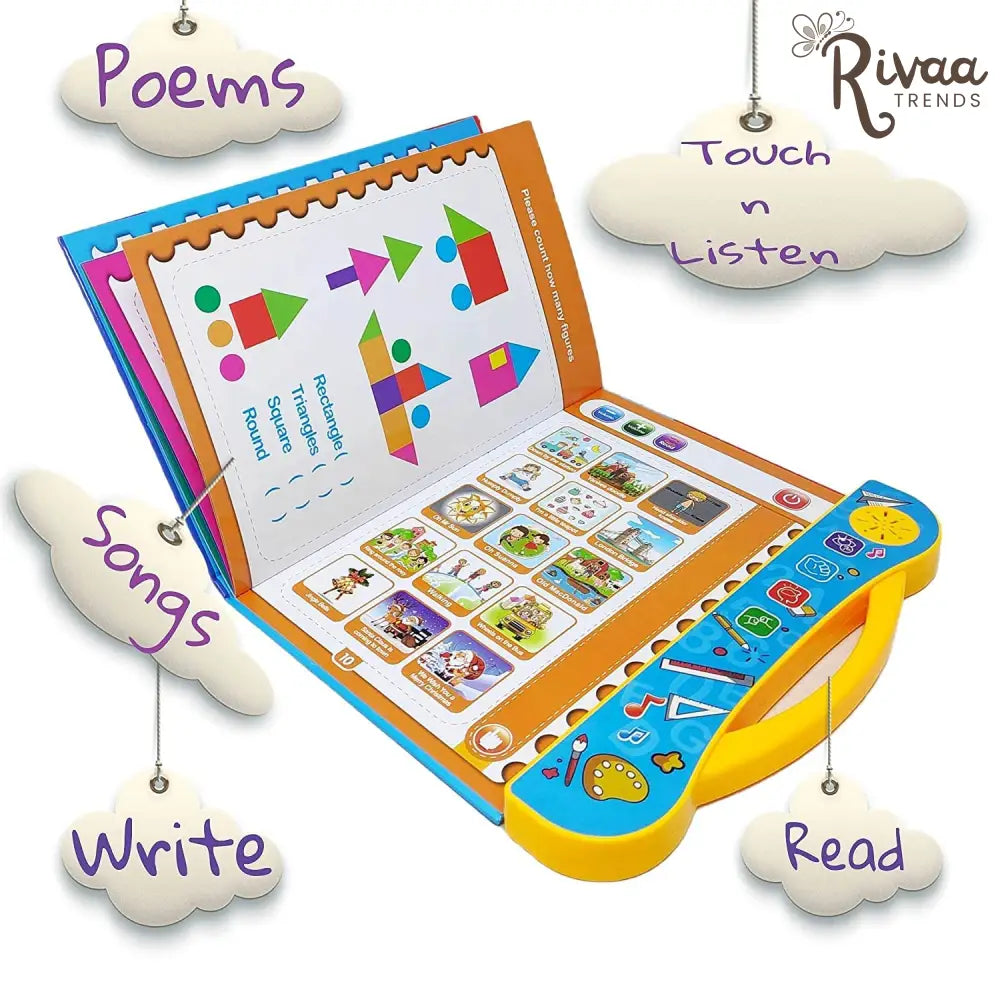 Intelligence Sound Book Learning Cards for Children, English Letters & Words Learning Book